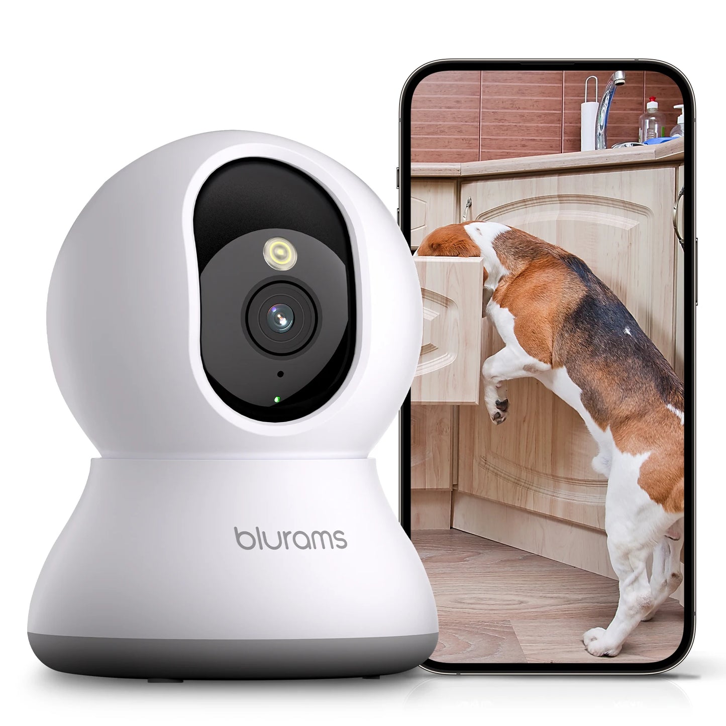 Indoor Home Monitoring-Security Camera 2K, Home Security Camera for Dog/Elder, Security Camera with One-Touch Call Update A31S-2pc