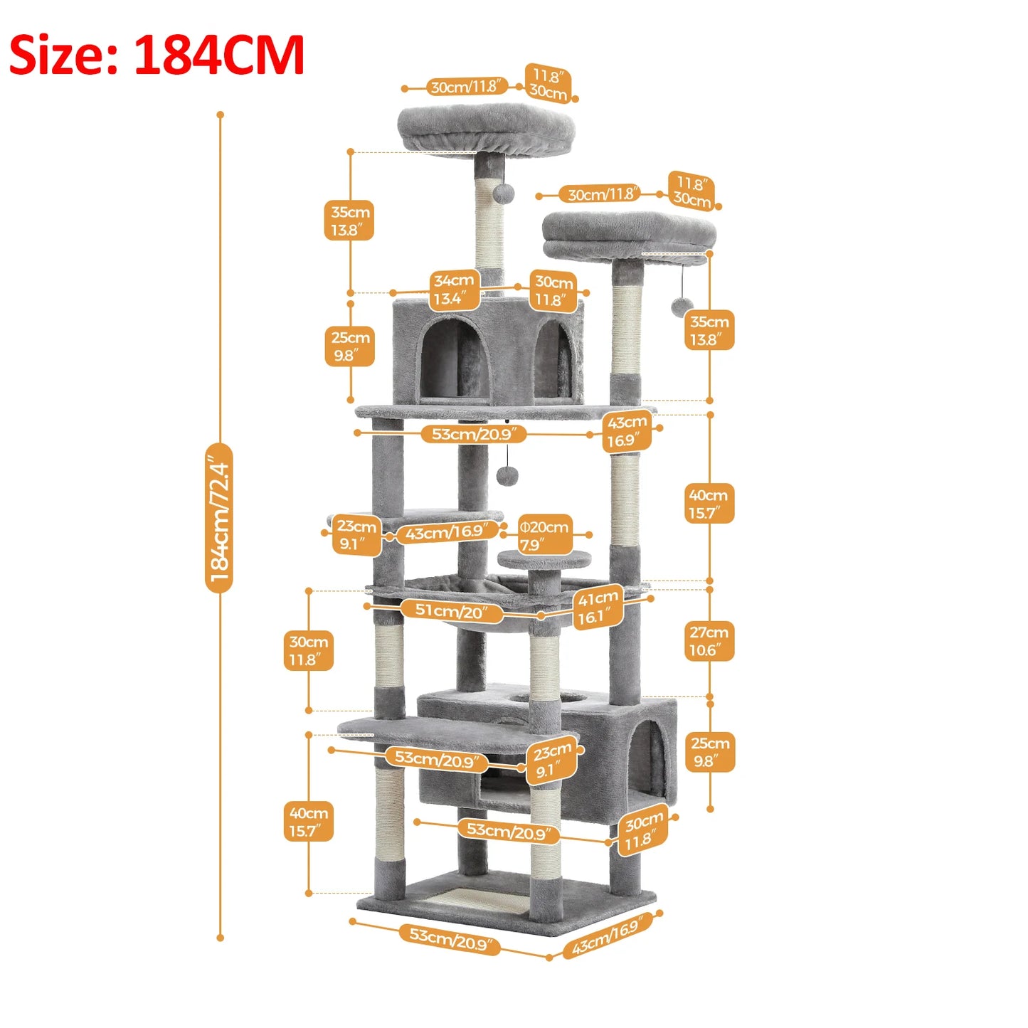 Large Cat Tree And Tower For Indoors