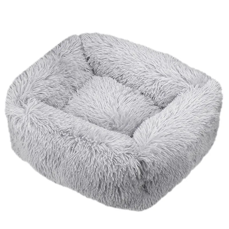 Luxury Dog Bed, Square, Plush & Calming
