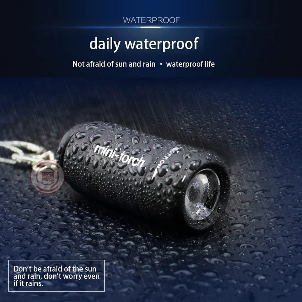 USB Rechargeable LED Keychain Flashlight