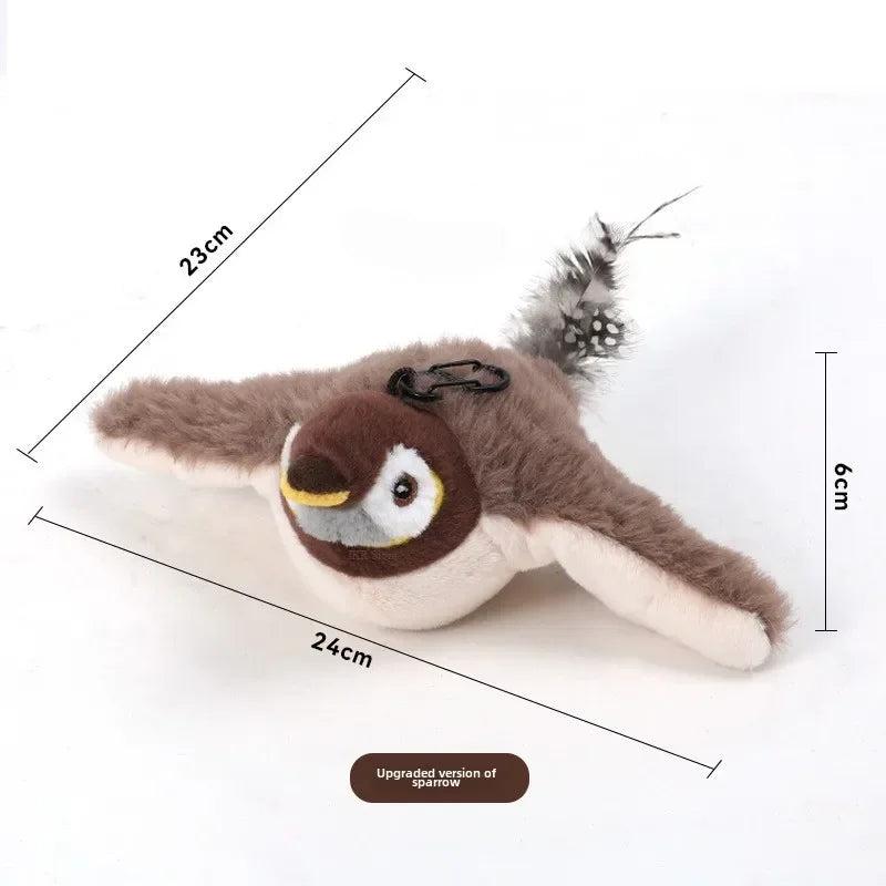 Cat Interactive Chirping Bird Toy (With Catnip)
