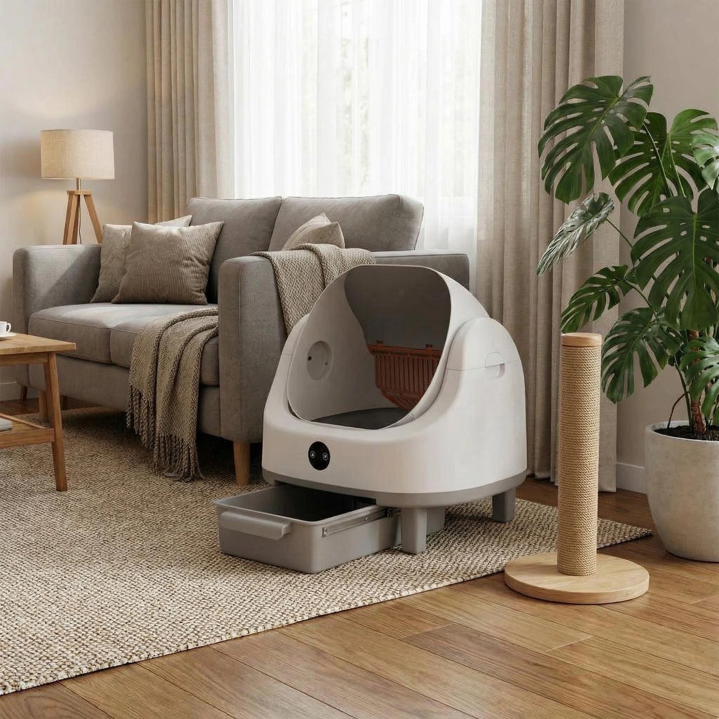 Self-Cleaning Litter Box With Odor Locking System