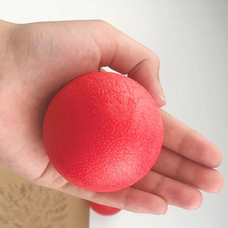 Indestructible Solid Red-Rubber Ball Toy.