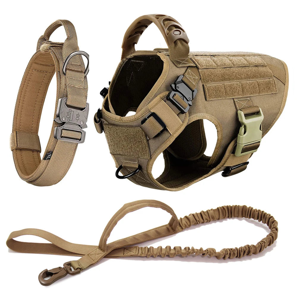 Large Dog Harness. Optional Collar & Leash
