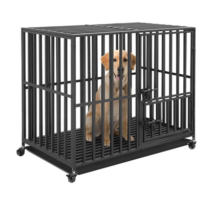Heavy Duty, 37” or 46” Metal Cage, With Tray & Wheels