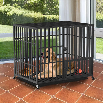 Heavy Duty, 37” or 46” Metal Cage, With Tray & Wheels