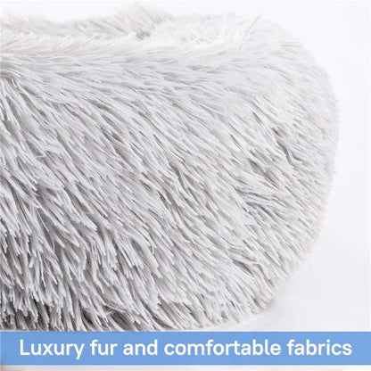 Luxury Dog Bed,  Square, Plush & Calming