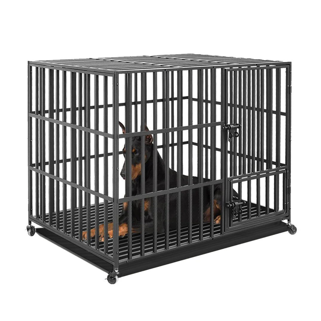 Heavy Duty, 37” or 46” Metal Cage, With Tray & Wheels