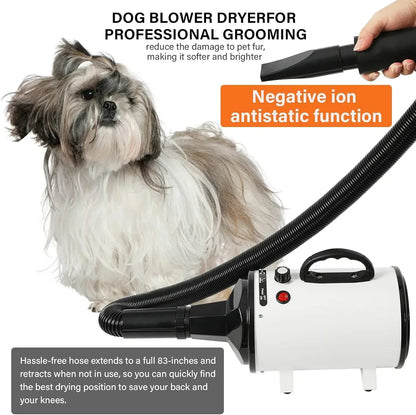2800W Pet Hair Dryer, Silent, Fast Drying
