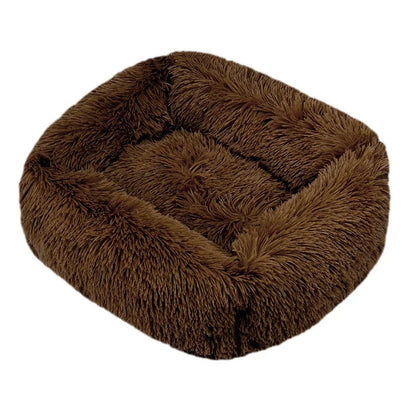 Luxury Dog Bed,  Square, Plush & Calming