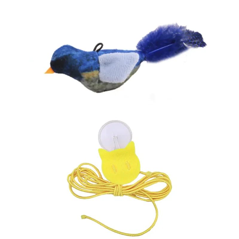Sound Sensing, Interactive,  Cat-Toy Bird With Catnip,