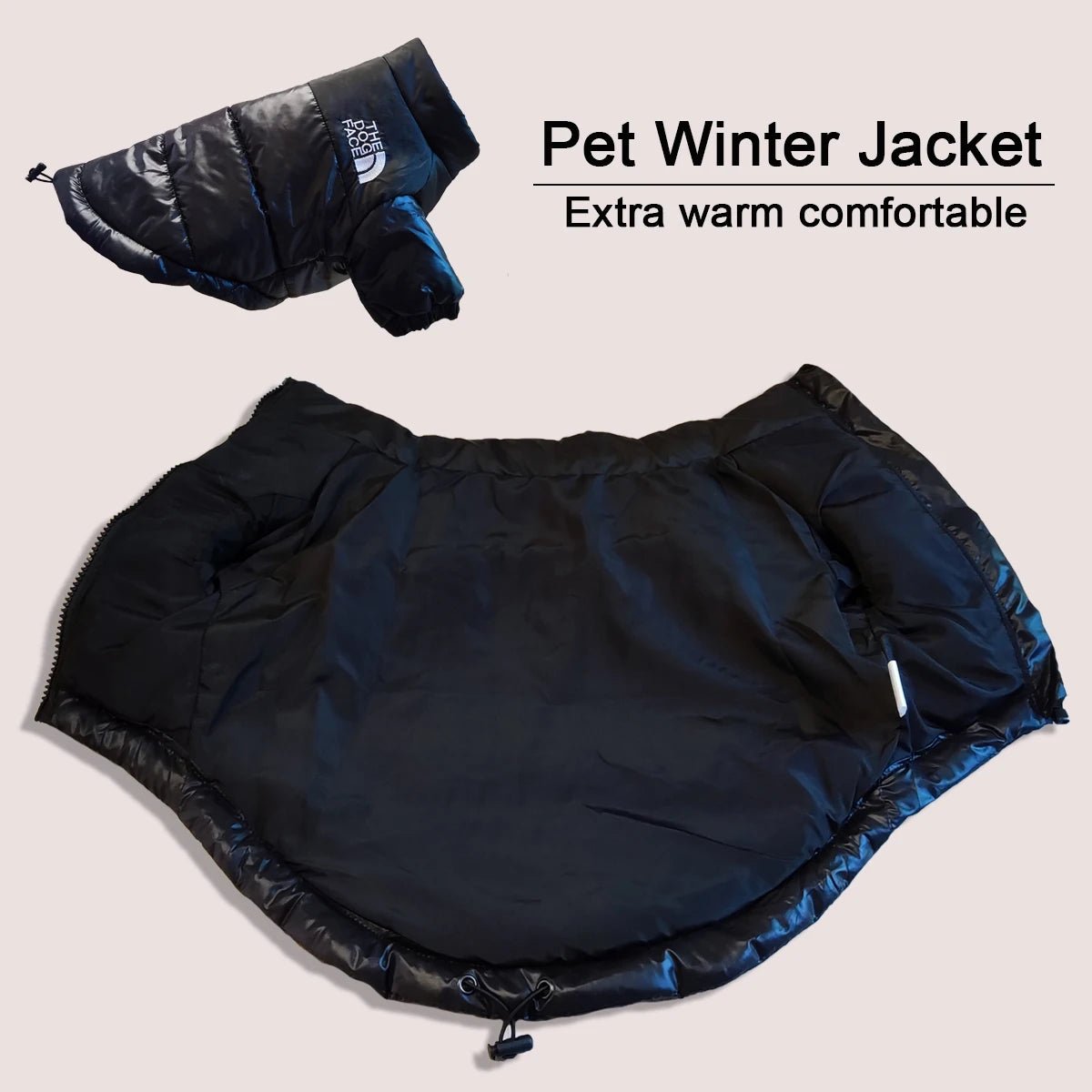 Pet Windproof & Reflective Winter Jacket