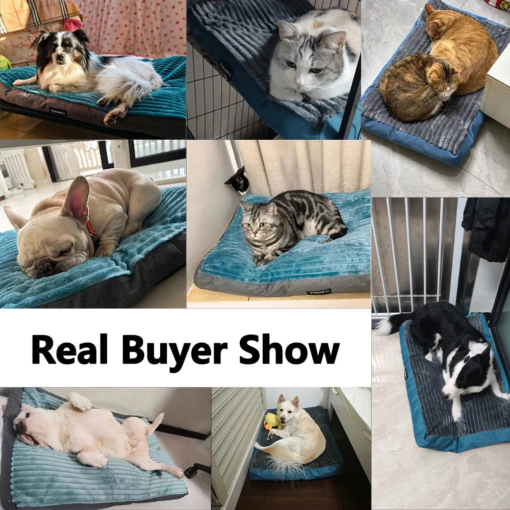 Thick, Plush, Soft, Dog, Cat, Pet Bed / Mat
