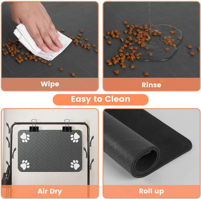 Absorbent, Waterproof Pet Feeding Mat