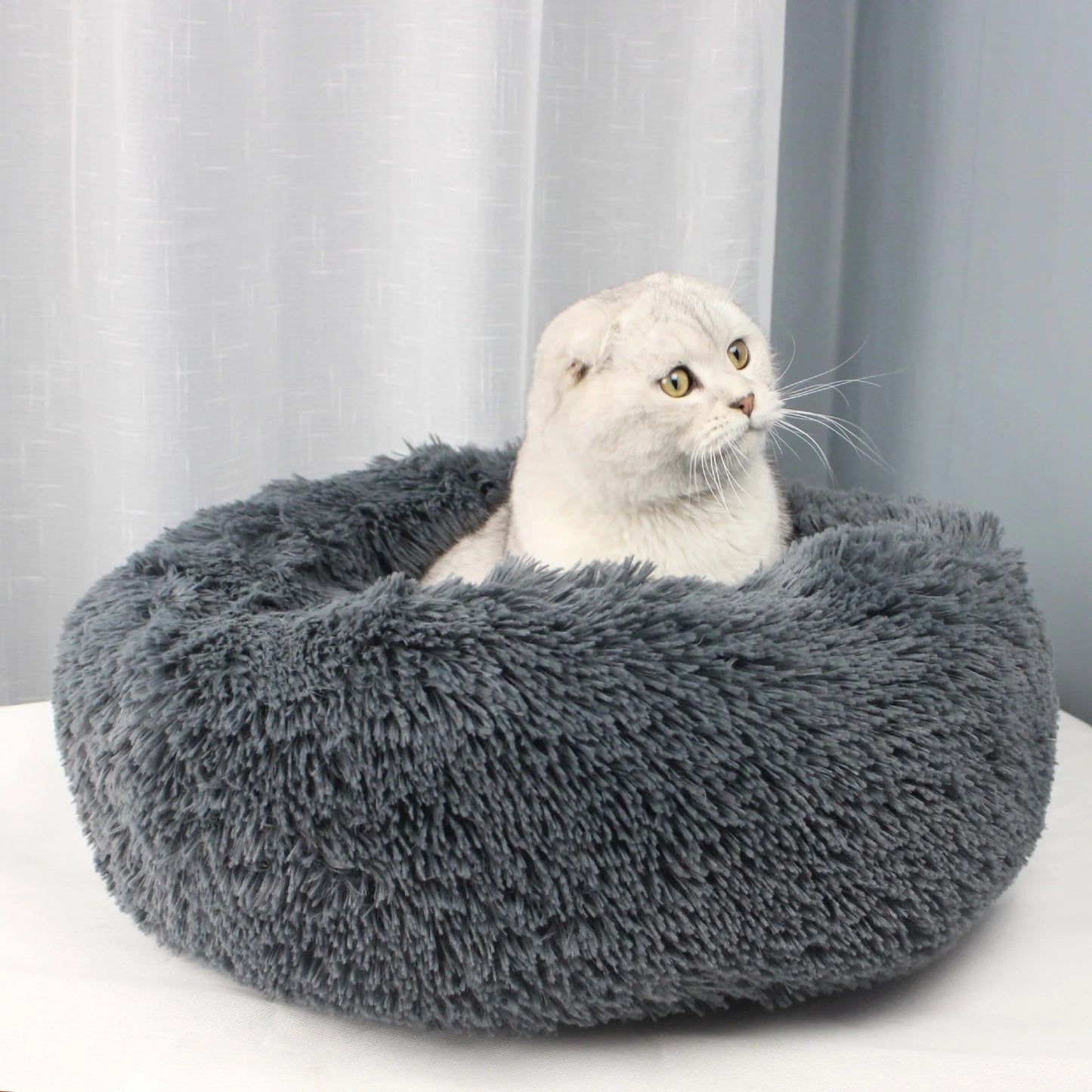 40-90cm Round Pet Bed for Cozy Sleeping