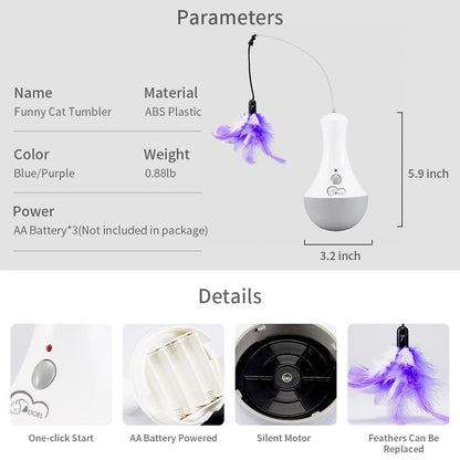 Cat Interactive Funny-Feather, Automatic Teaser Toy