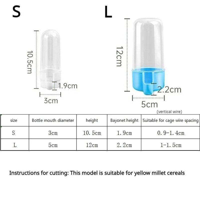Pet Feeder/Water Dispenser Cage Accessory.