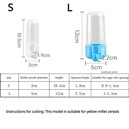 Pet Feeder/Water Dispenser Cage Accessory.