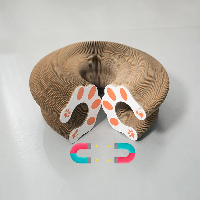 Corrugated, Cat Scratching Toy with Ball