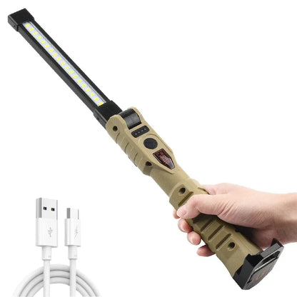 Folding Handheld LED Work-light, Rechargeable