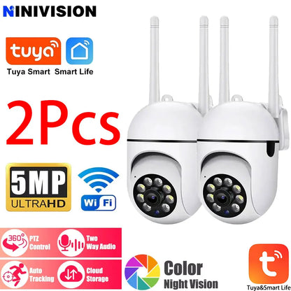 5MP Indoor-Outdoor, IP66, Wi-fi Camera--IR Night Vision and Sound.
