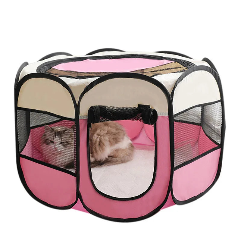 Foldable Cat & Small Dog Kennel