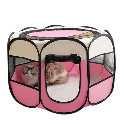 Foldable Cat & Small Dog Kennel