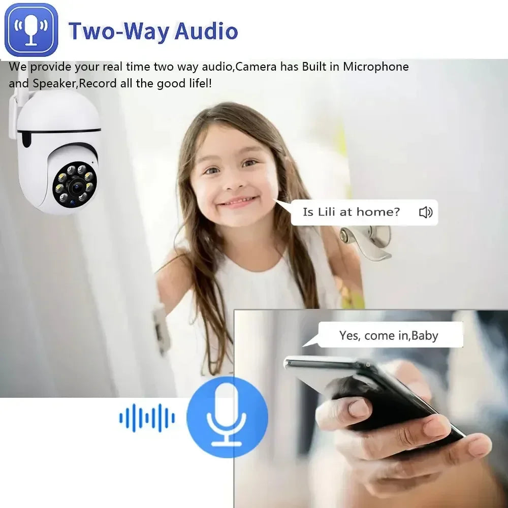 5MP Indoor-Outdoor, IP66, Wi-fi Camera--IR Night Vision and Sound.