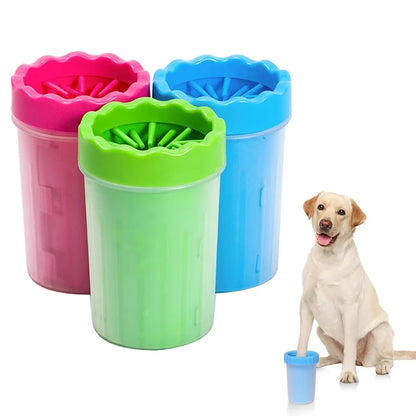 Paw & Foot Washing Cup With Silicone Brush