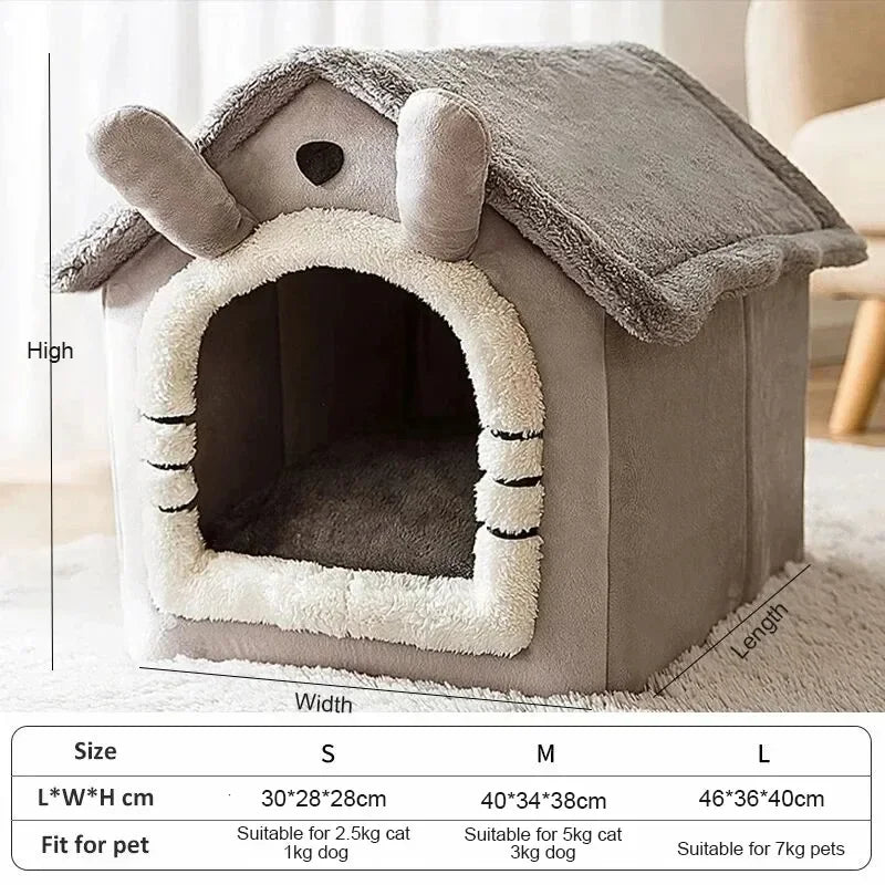 Indoor Warm Dog, Cat, & Pet House & Bed