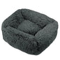 Luxury Dog Bed,  Square, Plush & Calming
