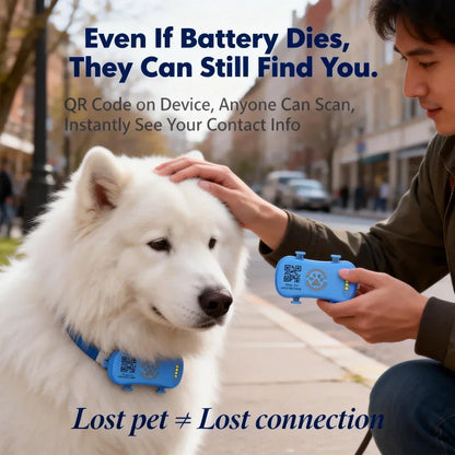 GPS Pet Tracker For Dogs Cats With Unlimited Tracking And Built-in Sim0-- Subscription Required