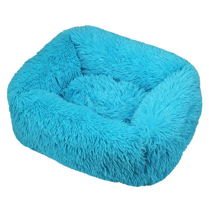 Luxury Dog Bed,  Square, Plush & Calming