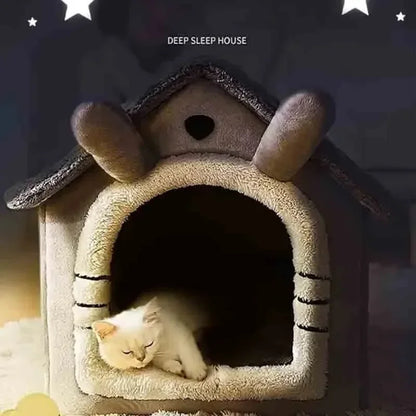 Indoor Warm Dog, Cat, & Pet House & Bed