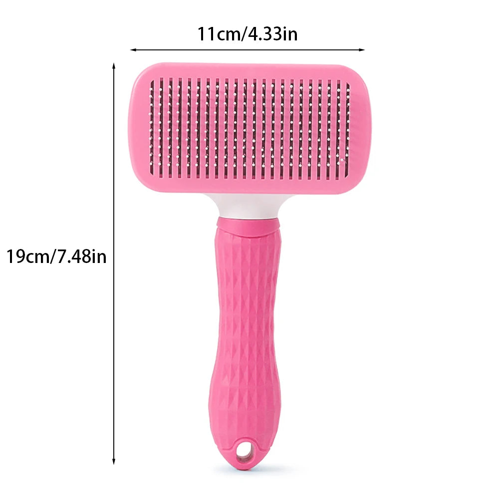 Self-Cleaning Pet Hair Remover Brush