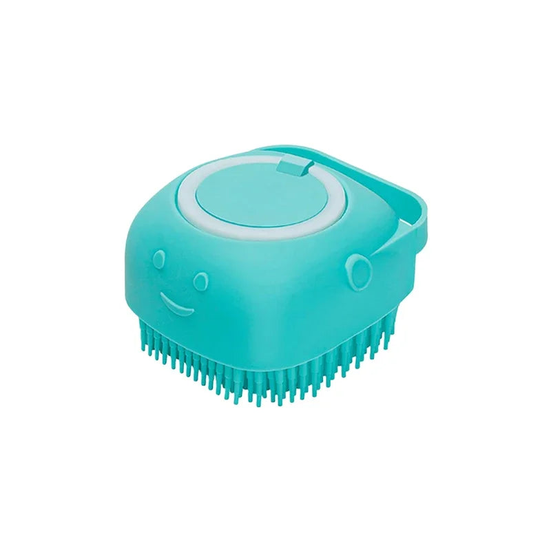 Pet Bath-Brush Silicone Shampoo Scrubber