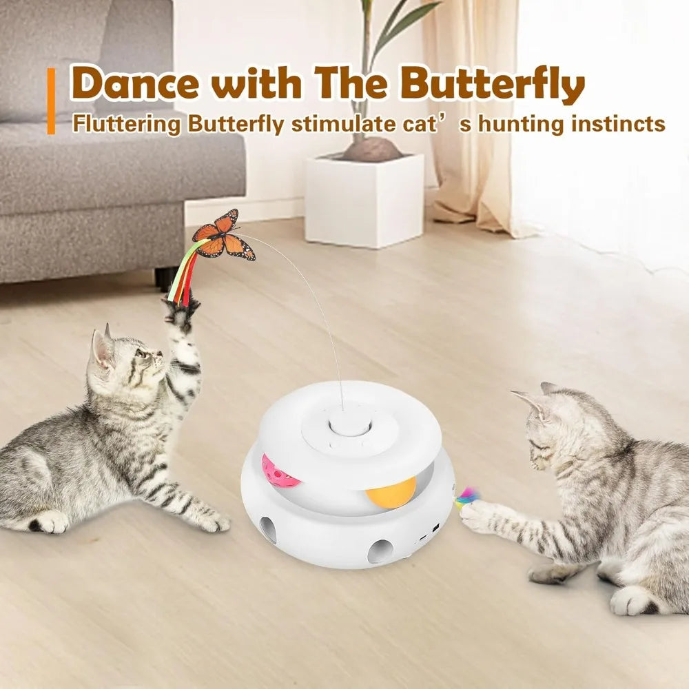 3-in-1 Interactive Cat Toys For Indoor Cats,