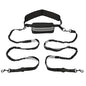 75Inch, Hands Free, Reflective Dog Leash With Waist Pack.