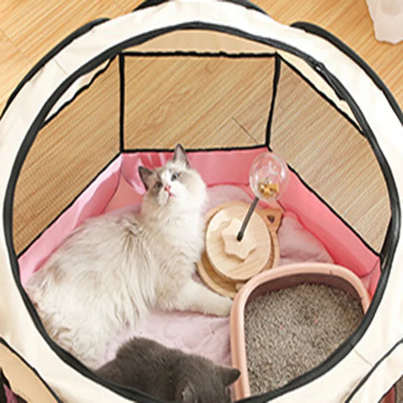 Foldable Cat & Small Dog Kennel