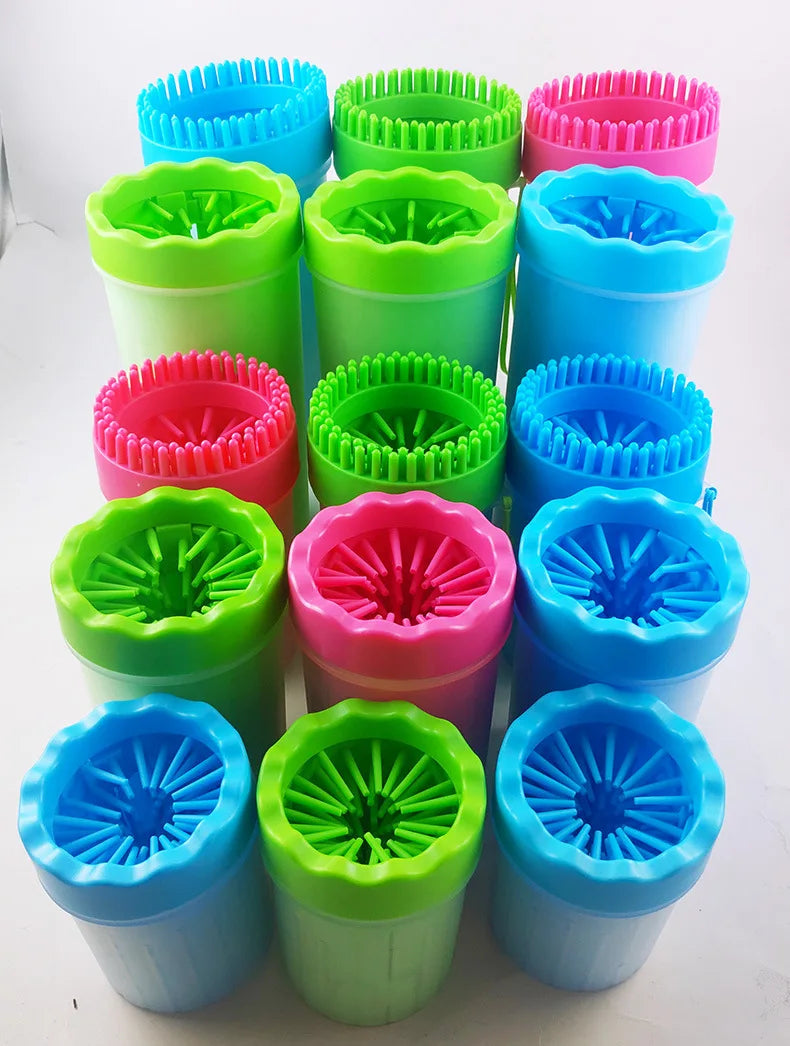 Paw & Foot Washing Cup With Silicone Brush