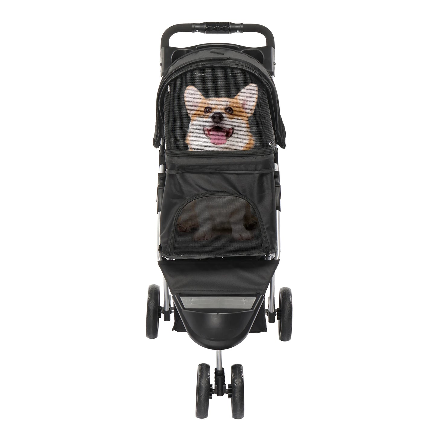 3-Wheeled Pet Stroller, For Dogs, Cats