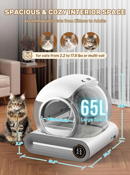 Automatic Self-Cleaning, Smart, Cat Litter Box