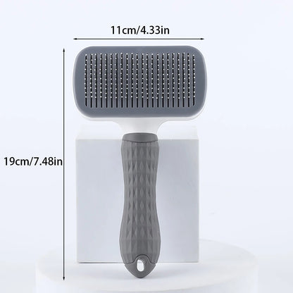 Self-Cleaning Pet Hair Remover Brush