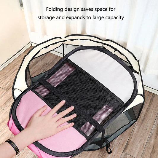 Foldable Cat & Small Dog Kennel