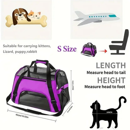 Portable Cat & Small Dog Carrier