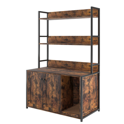 Cat Cabinet Litter Box Enclosure, with Storage.