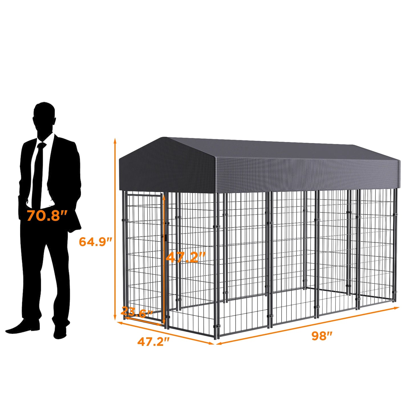 Large, Small & Extra Small Outdoor, Welded Wire Pet Playpen with UV Protection 