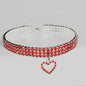 3-Row Rhinestone, Cat  or Small Dog Collar