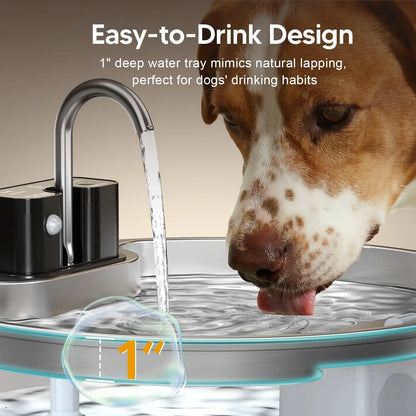 1.8 Gallon Stainless Steel Wireless Rechargeable Water Fountain