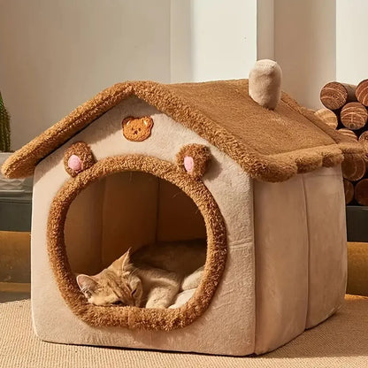 Foldable Cat, Puppy, & Small Dog, House & Bed